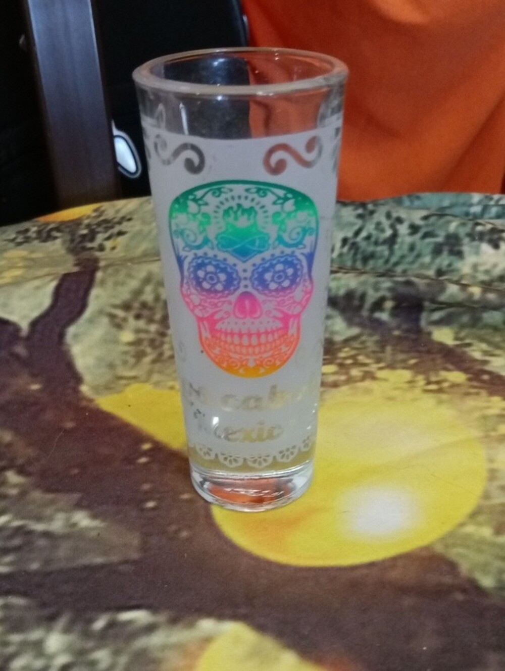 Skull Shot Glass - Rainbow Skull